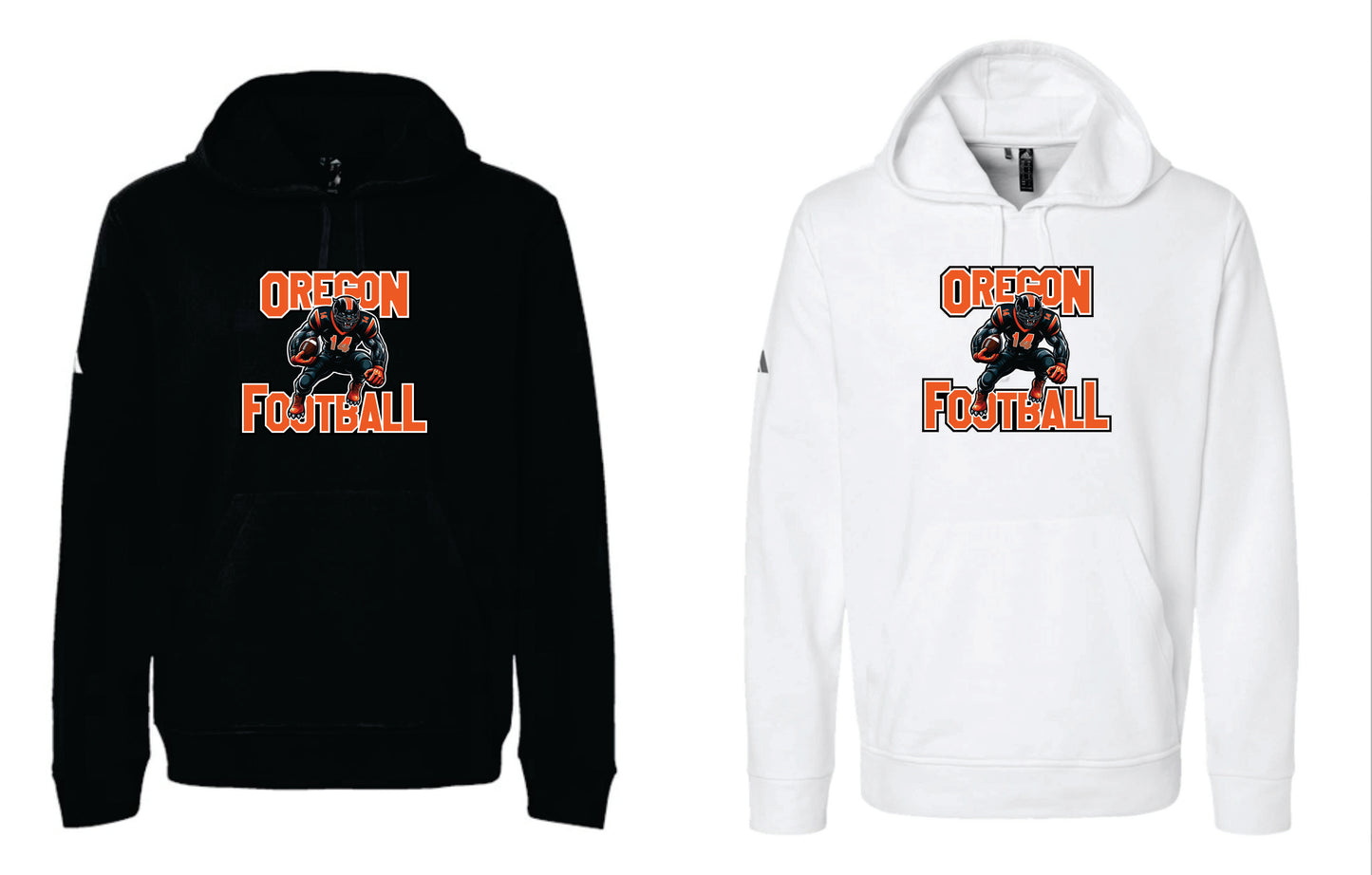 OFB Adidas Hoodie. Black, White. Adult Sizes V4