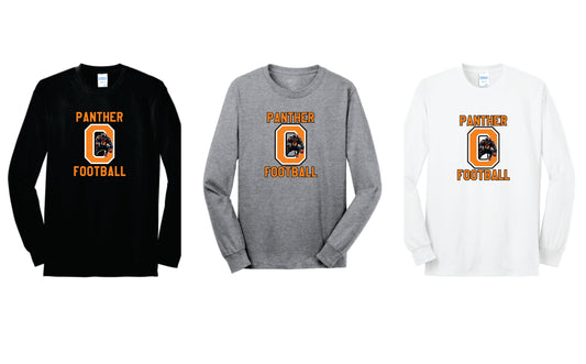 OFB Cotton Blend Long Sleeve Tee. Black, Gray, White. Adult and Youth Sizes V4