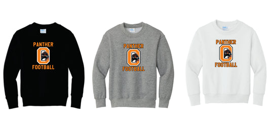 OFB Pullover Crewneck Sweatshirt.  Black, White, Gray. Adult and Youth Sizes V4