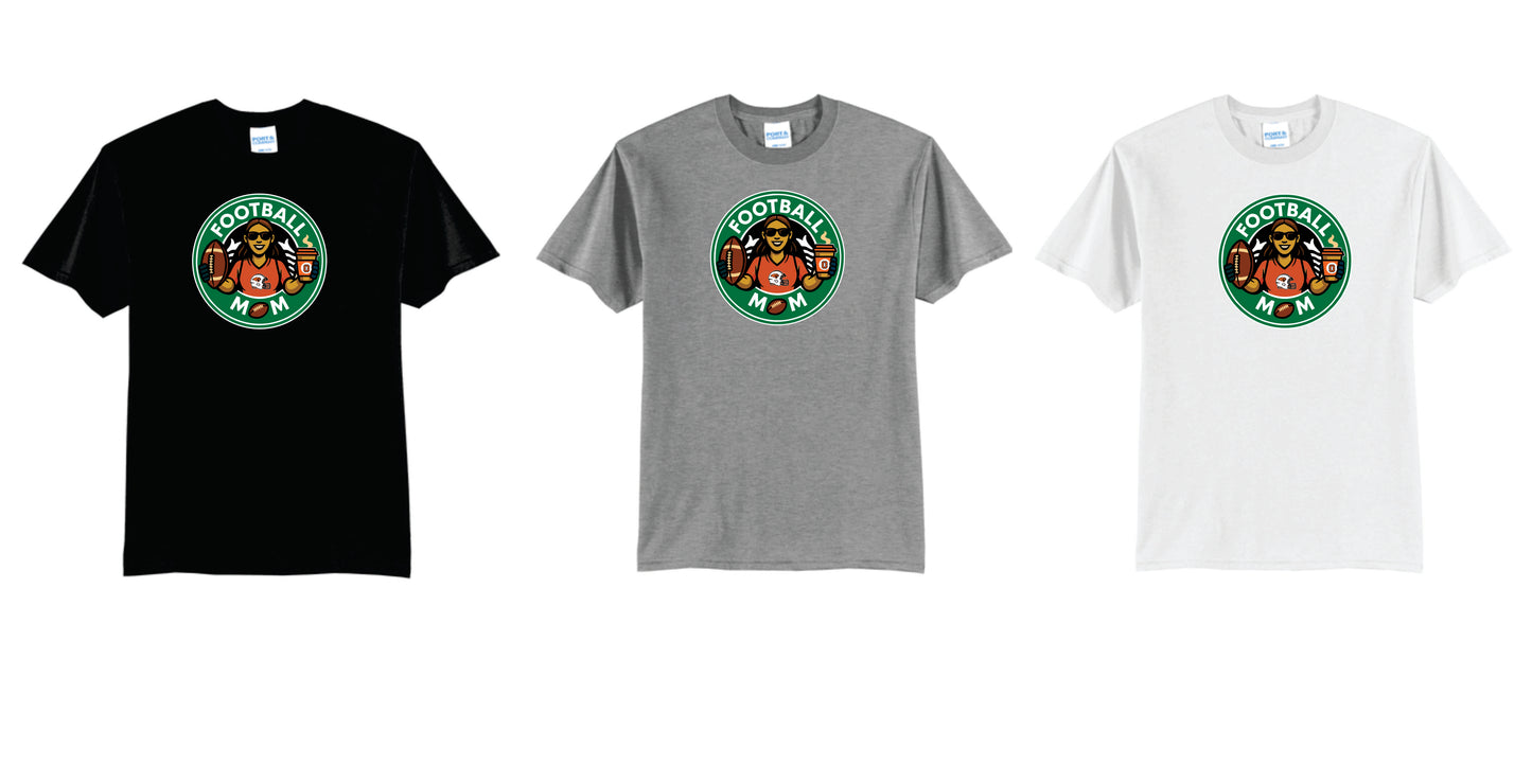 OFB Football Mom Cotton Blend Tee. Black, Gray White. Unisex and Women's sizes