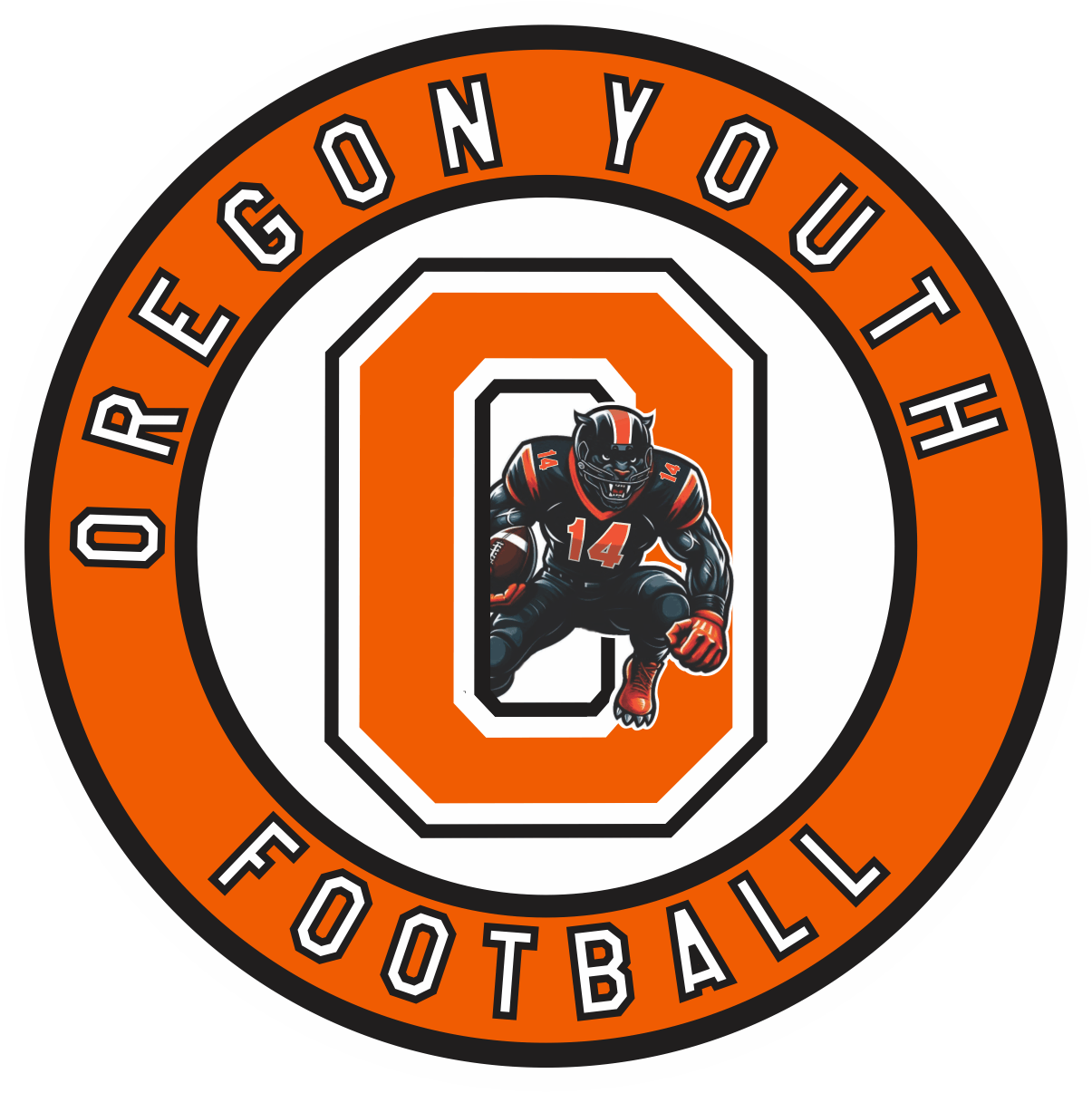 Oregon Football Sticker Panther Logo