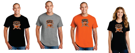 OHS Boys Lacrosse Digital Print Tee Orange, Black or Gray OHS1