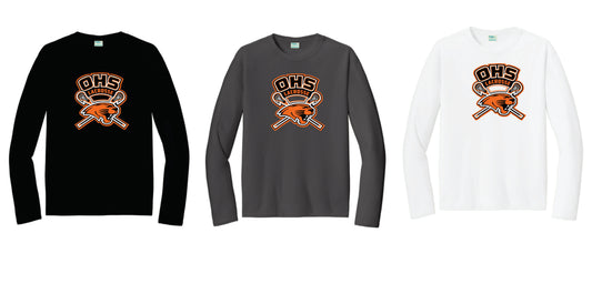 OHS Boys Lacrosse Performance  Long Sleeve T-shirt Digital Print Unisex/ Adult OHS1