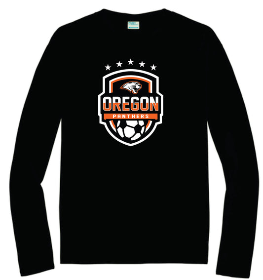 Long Sleeve Performance Tee.  Black, Gray, White. Youth Sizes