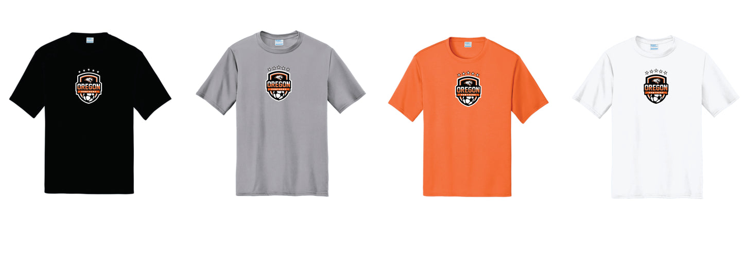 Cotton Blend Tee Black, Gray, Orange, White. Youth Sizes