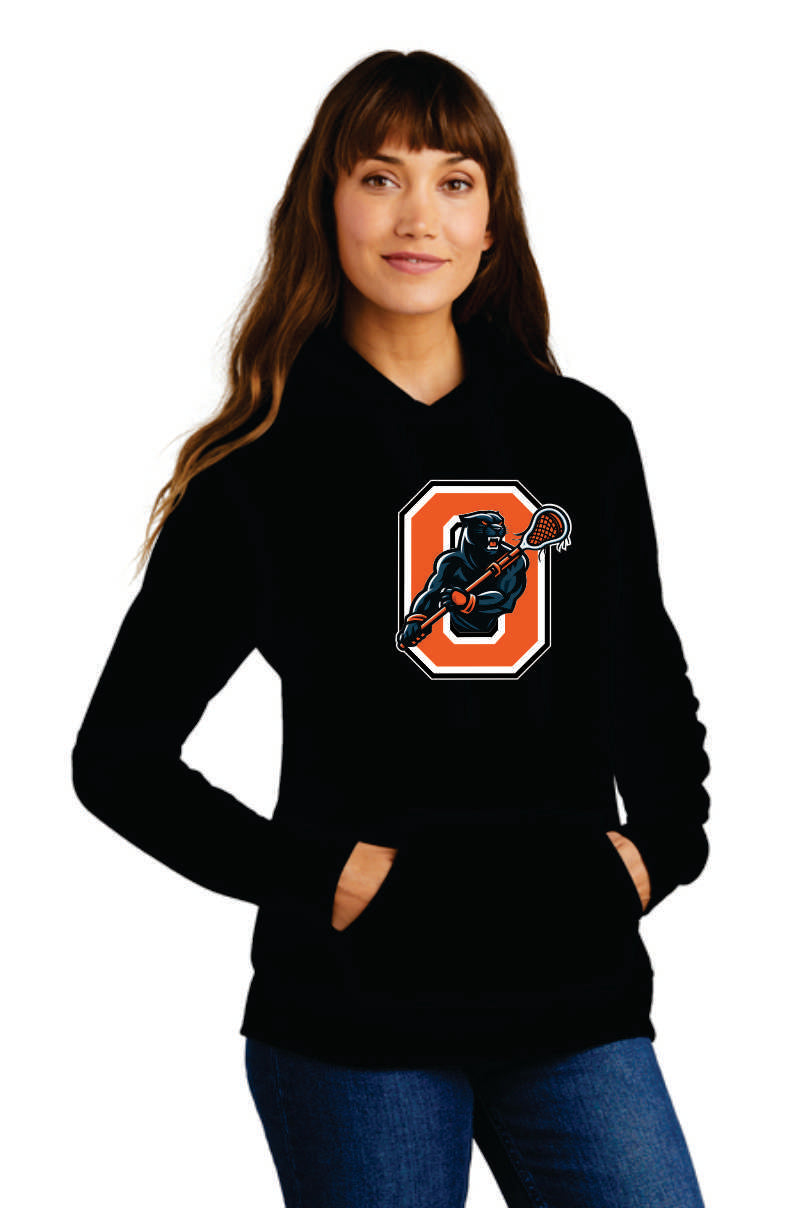 Oregon Lacrosse Digital Print Pullover Hoodie, Women V5