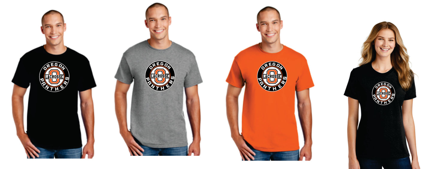 Oregon Lacrosse Digital Print Tee Orange, Black or Gray v2