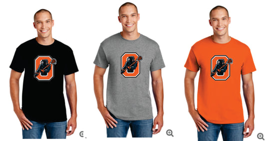 Oregon Lacrosse Digital Print Tee Orange, Black or Gray v5