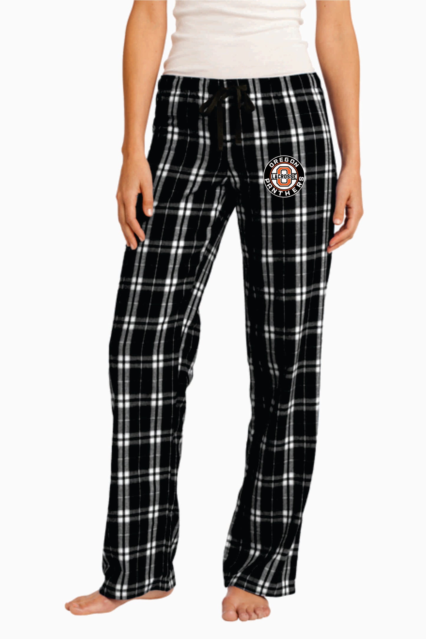 Oregon Lacrosse Plaid Flannel Pajama Pants Men Women  V2