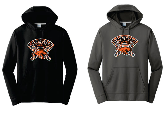 OLAX Performance Hoodie. Black, Charcoal. Adult and Youth Sizes  V1