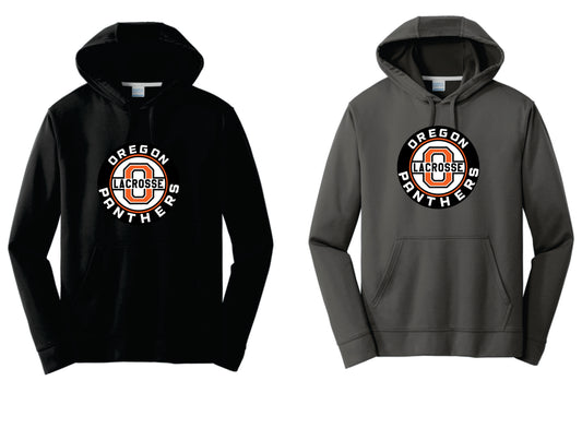 OLAX Performance Hoodie. Black, Charcoal. Adult and Youth Sizes  V2