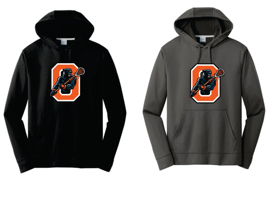 OLAX Performance Hoodie. Black, Charcoal. Adult and Youth Sizes  V5