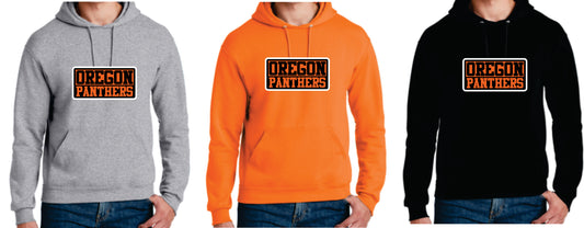 Oregon Panthers Digital Print Hoodie Orange, Black or Gray v4,Youth/ Adult