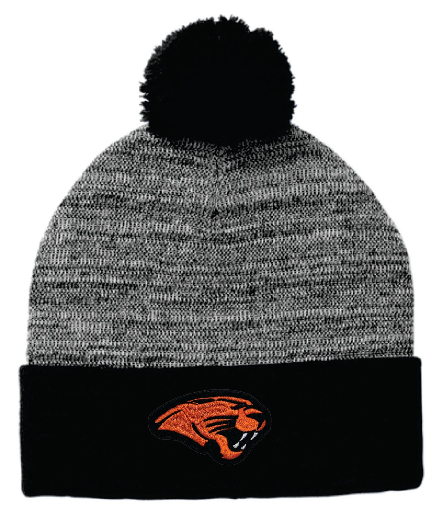 Oregon Panthers Pom Beanie with Patch Logo P1