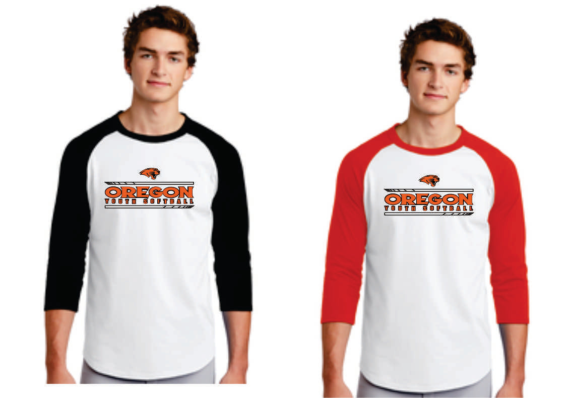 Oregon Softball Baseball Shirt, Youth/ Adult V1