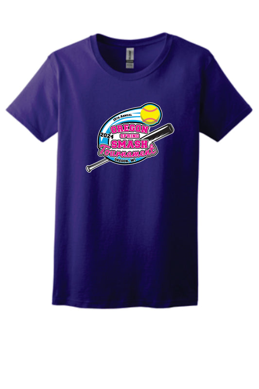 Oregon Summer Smash Tournament Tshirt Women Availalble only for pre order! Purple