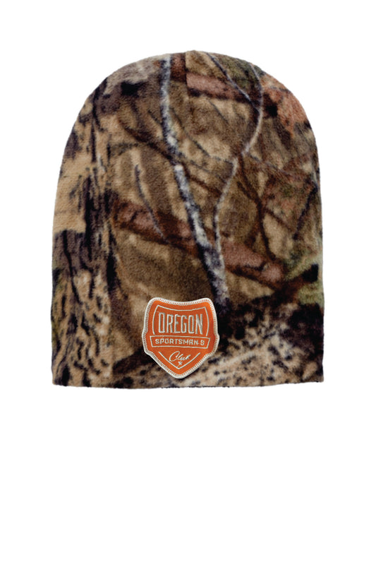 OSC Realtree Camouflage Fleece Beanie with embroidered patch