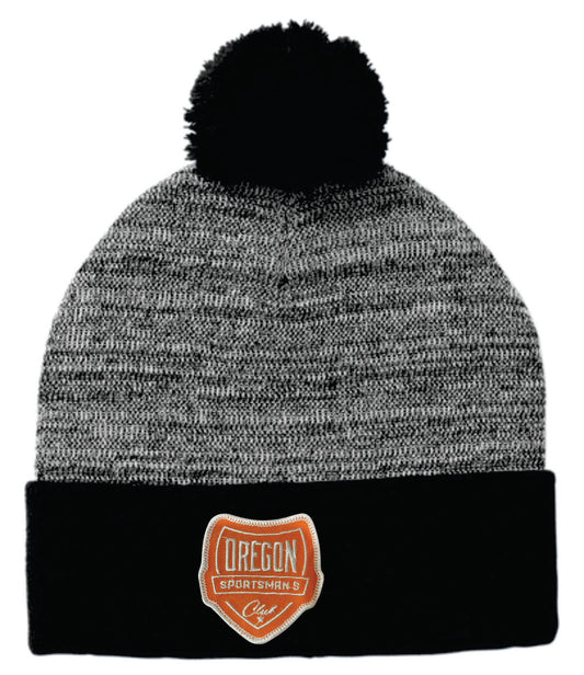 OSC Pom Beanie With Embroidered patch
