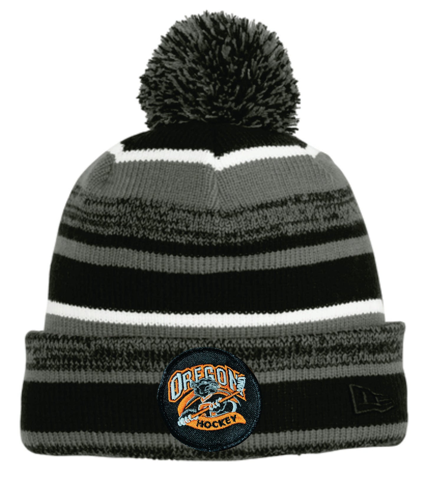 Oregon Youth Hockey Premium Pom Beanie V1