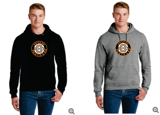 Oregon Panthers Hockey Digital Print Pullover Hoodie  Black or Gray v3,  Unisex/ Youth