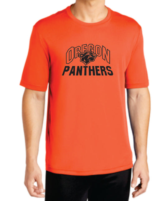 Oregon Panthers Sublimated  T-shirt  gray or orange v1, Youth/ Adult