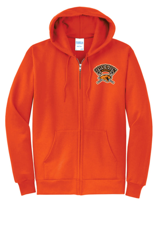 Lacrosse Coaches Port & Co Zip Hoodie V1