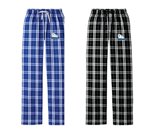 Icebergs Plaid Flannel Pajama Pants Men Women