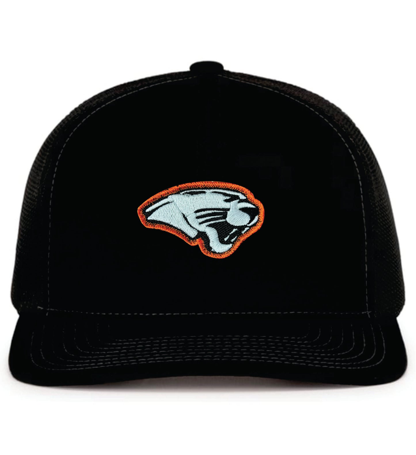 Snap Back Trucker Hat with Embroidered Panther Logo 3 Options