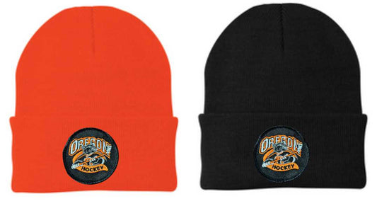 Oregon Panthers Hockey Beanie with Embroidered Patch v1