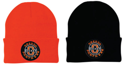 Oregon Panthers Hockey Beanie with Embroidered Patch v2