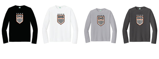OHS Girls Soccer Long Sleeve Performance Tee.  Unisex and Youth Sizing