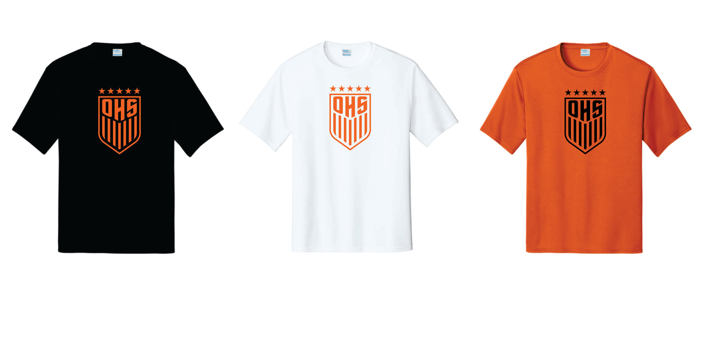 OHS BS Performance Tee with Digital Print. Black,Orange, White. Unisex and Youth Sizes V2