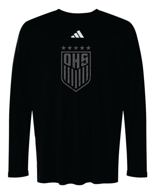 OHS BS Adidas Pregame Long Sleeve T-Shirt. Men, Women Distressed Logo
