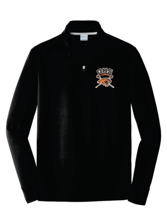 OHS Boys Lacrosse Embroidered 1/4 Zip Poly Fleece  Pullover Men OHS1