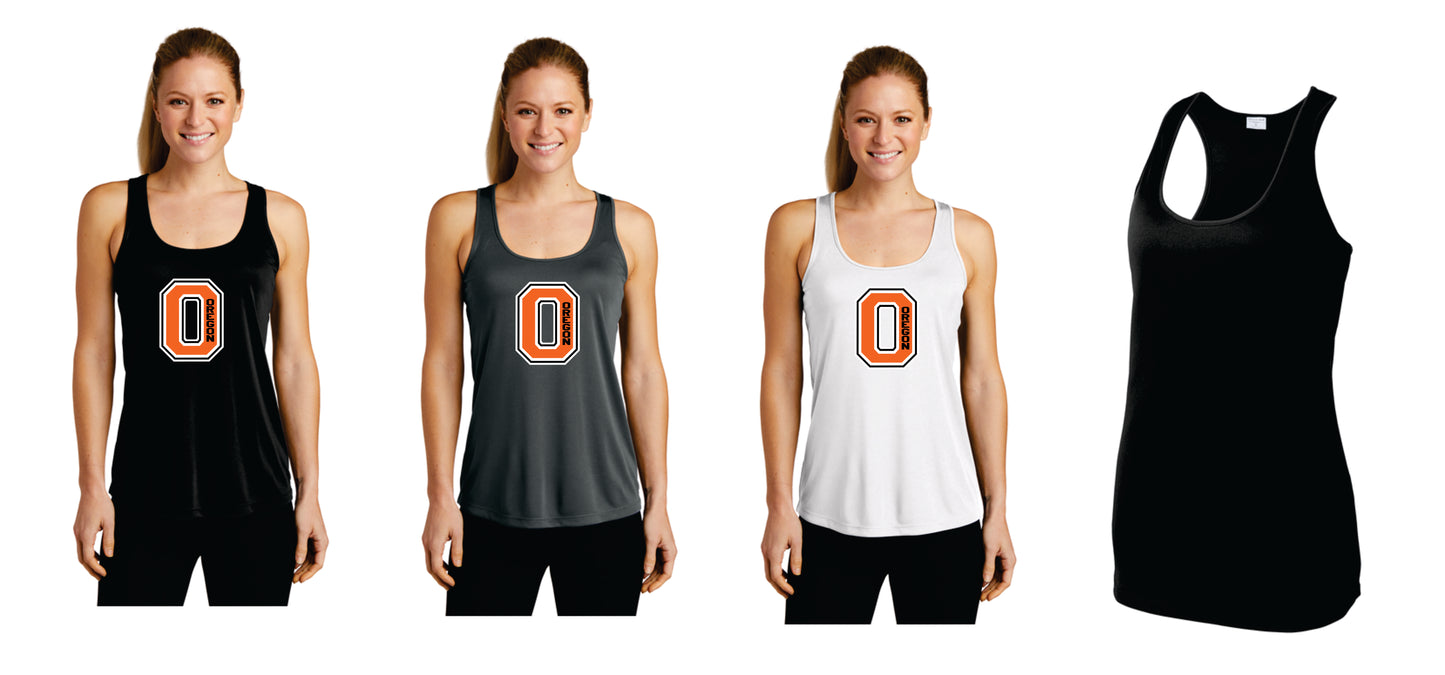 Oregon Panthers Performance  Racerback Tank for Women V3