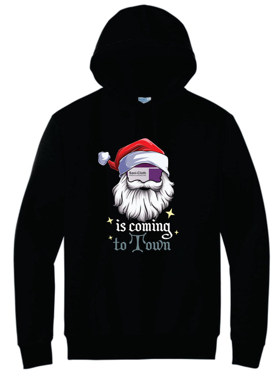 Sanicloth is Coming to Town  Cotton Blend Hoodie