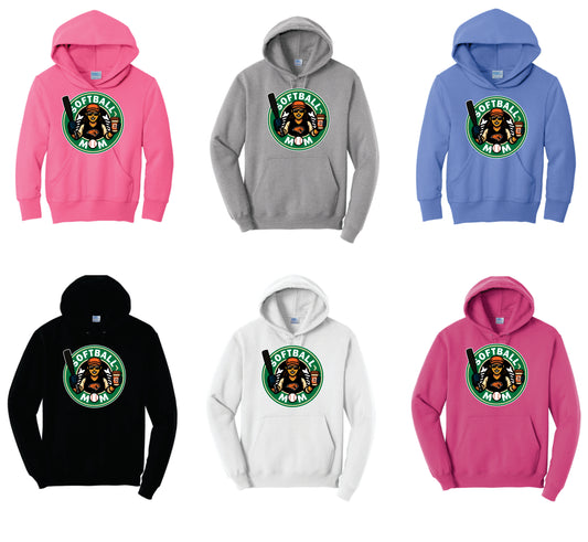 Softball Mom Pullover Hoodie. Adult Sizes