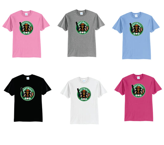 OSB Softball Mom  Cotton Blend Tee.  Adult and Women's Sizes