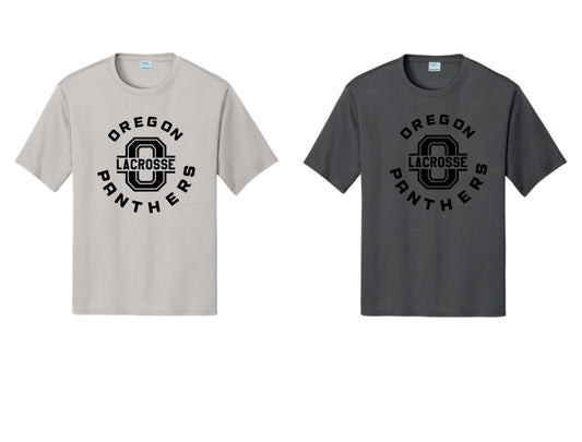 OHS Boys Lacrosse  Sublimated Performance Tee. Silver, Charcoal Unisex Women  and Youth Sizes V3