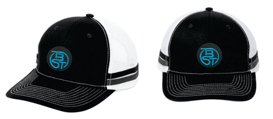 TBST 2-Stripe Trucker Hat with embroidered patch