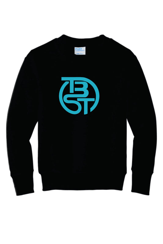 TBST Cotton Blend  Crewneck Sweatshirt.  Black, White, Gray. Adult and Youth Sizes V1