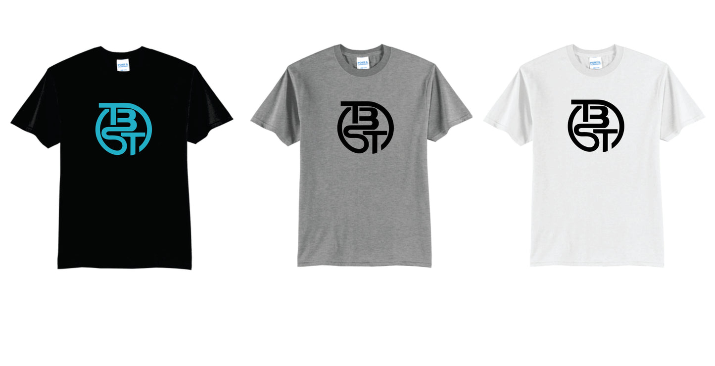 TBST Cotton Blend Tee. Black, Gray White. Adult and Youth Sizes V1