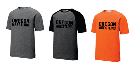 Oregon Wrestling Sport-Tek® PosiCharge® Tri-Blend Wicking Raglan Tee Tri