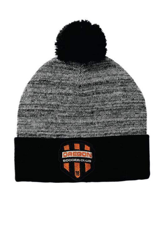 Oregon SC Pom Beanie With Embroidered patch