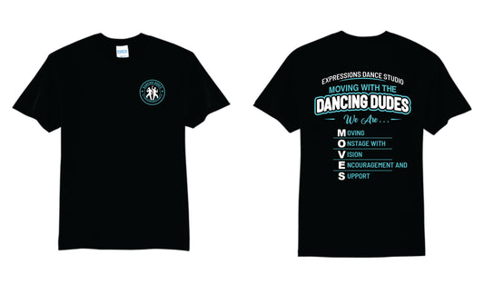 Dancin Dudes Cotton Blend Tee.  Adult, Women and and Youth Sizes