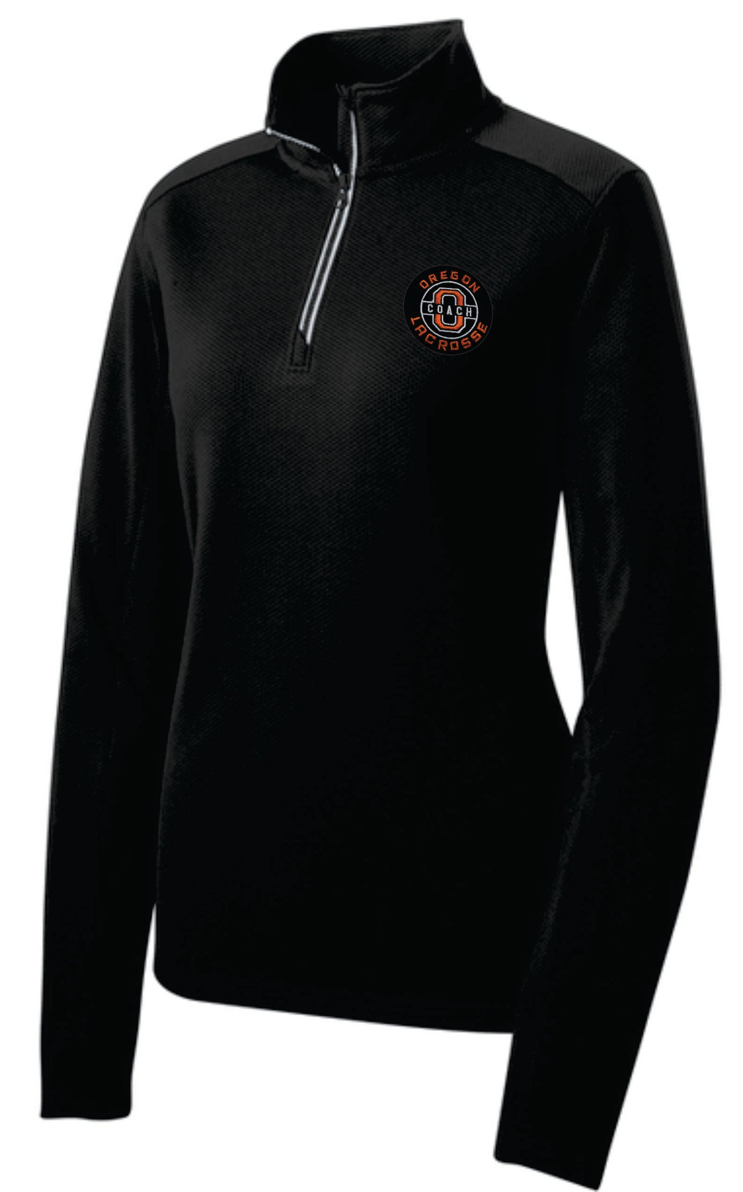 Lacrosse Coaches Sport-Tek® Women's Sport-Wick® Textured 1/4-Zip Pullover Coaches CV2