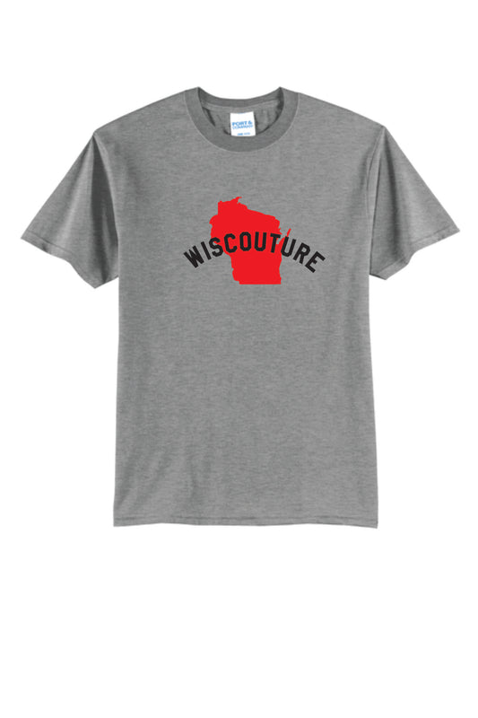 Wiscouture Bend Tee Black, Red, Gray, Unisex and Youth Sizes