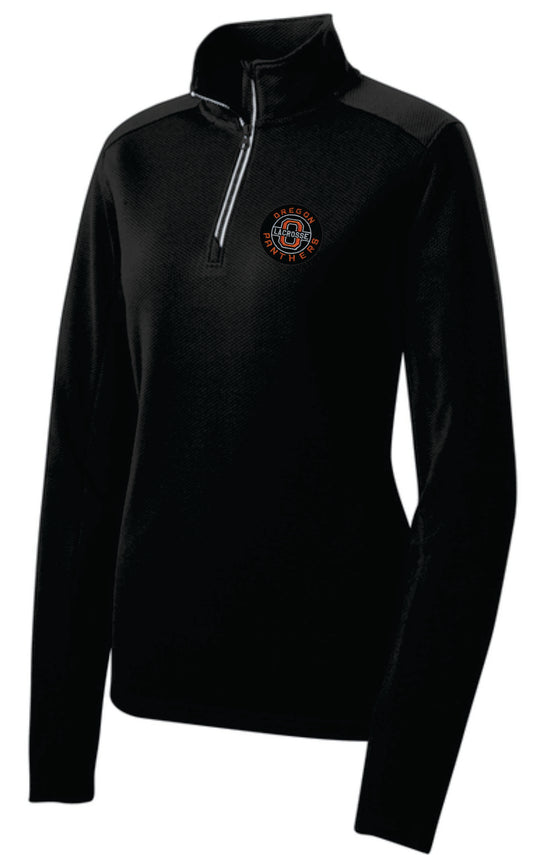 Lacrosse Coaches Sport-Tek® Women's Sport-Wick® Textured 1/4-Zip Pullover V2