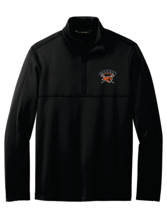 Lacrosse Coaches Port Authority Smooth Fleece Quarter Zip Unisex Sizes V1