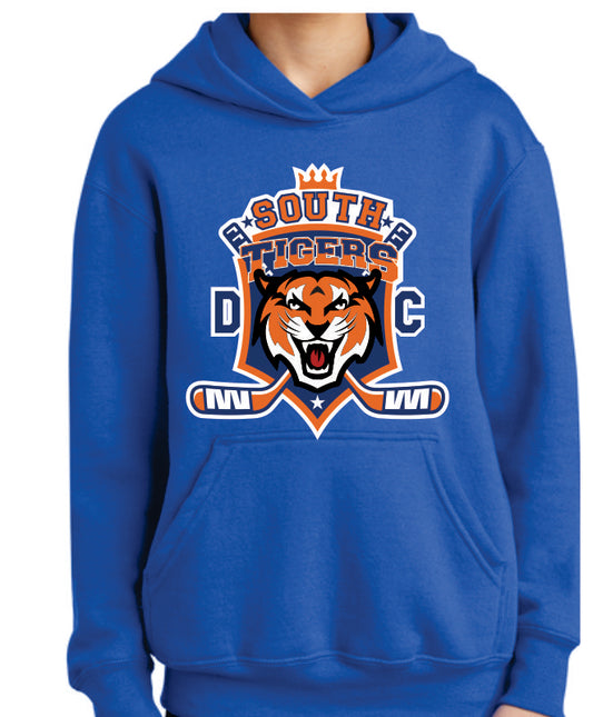 DC Tigers Blue Hoodie Sweatshirt, Youth/ Adult